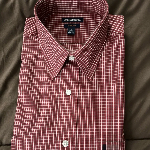 Croft and borough mens dress shirt medium